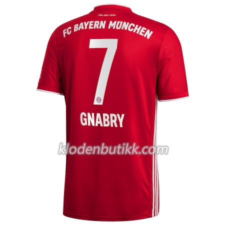FC Bayern München Serge Gnabry 7 Hjemme Fotballdrakt 2020-2021 Kortermet